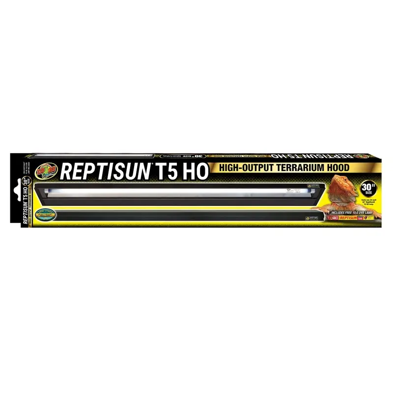 Zoo Med ReptiSun T5 HO Terrarium Hood w/ 10.0 Bulb 30in