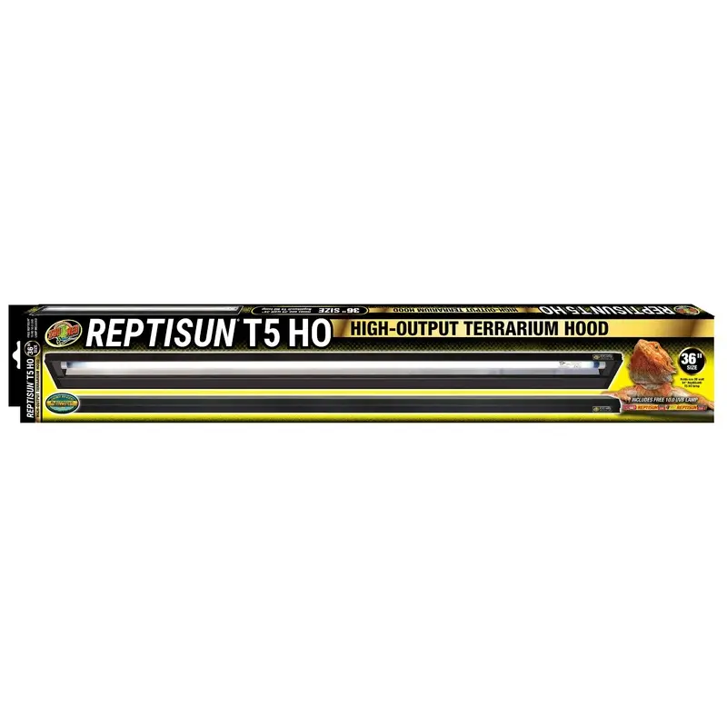 Zoo Med ReptiSun T5 HO Terrarium Hood w/ 10.0 Bulb 36in