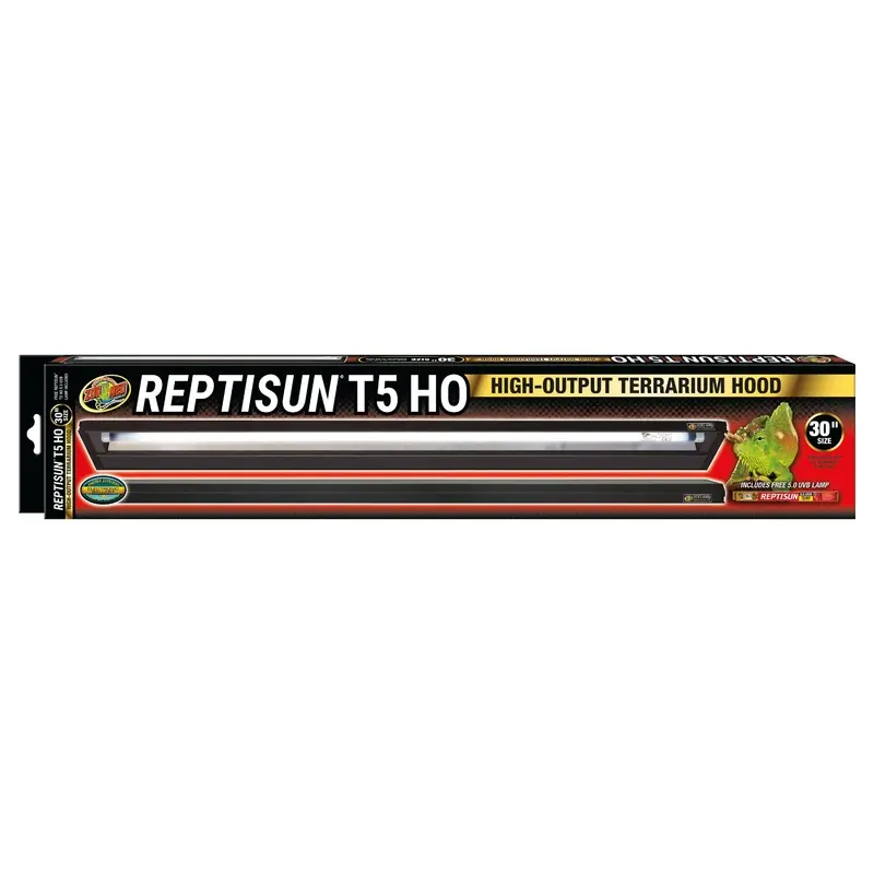Zoo Med ReptiSun T5 HO Terrarium Hood w/ 5.0 Bulb 30in