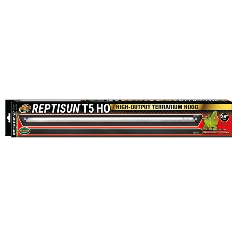 Zoo Med ReptiSun T5 HO Terrarium Hood w/ 5.0 Bulb 36in