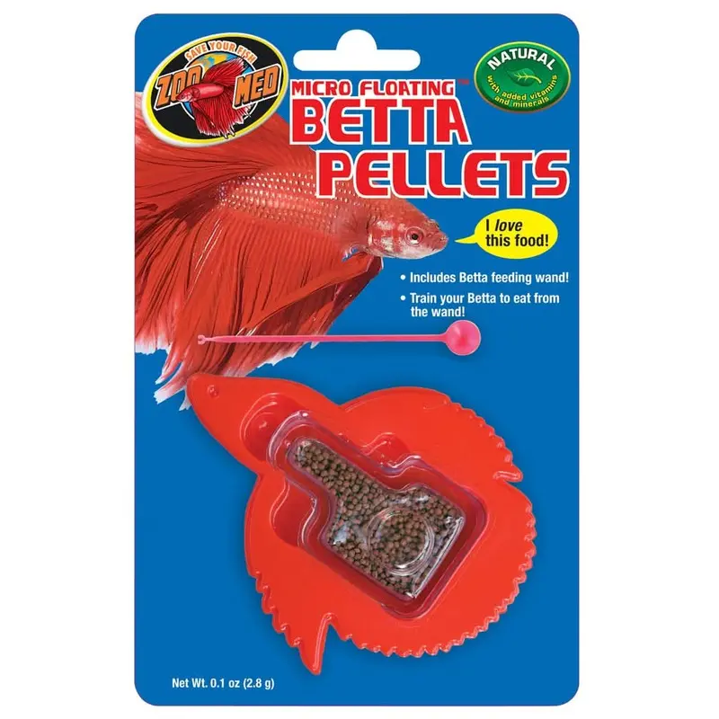 Zoo Med Micro Floating Betta Pellet Fish Food 0.15 oz