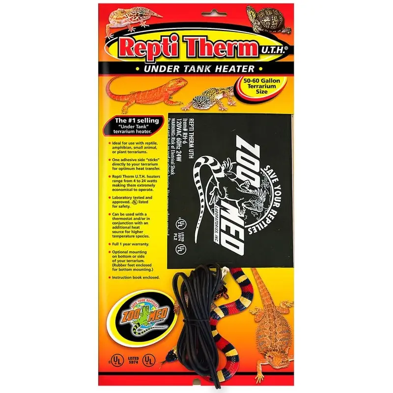 Zoo Med ReptiTherm Under Tank Heater (U.T.H) 24watt 8in X 18in LG