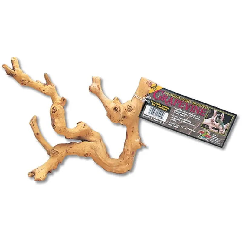 Zoo Med Premium Sand Blasted Grapevine Wood Brown MD
