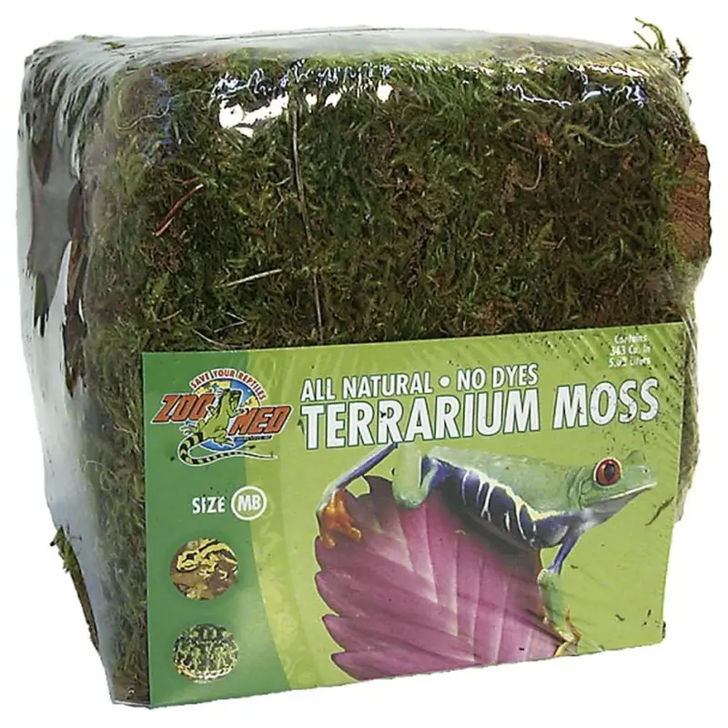 Zoo Med Terrarium Moss Substrate Green Mini Bale