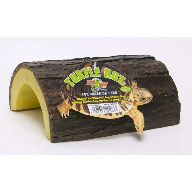 Zoo Med Turtle Hut Brown/Yellow LG