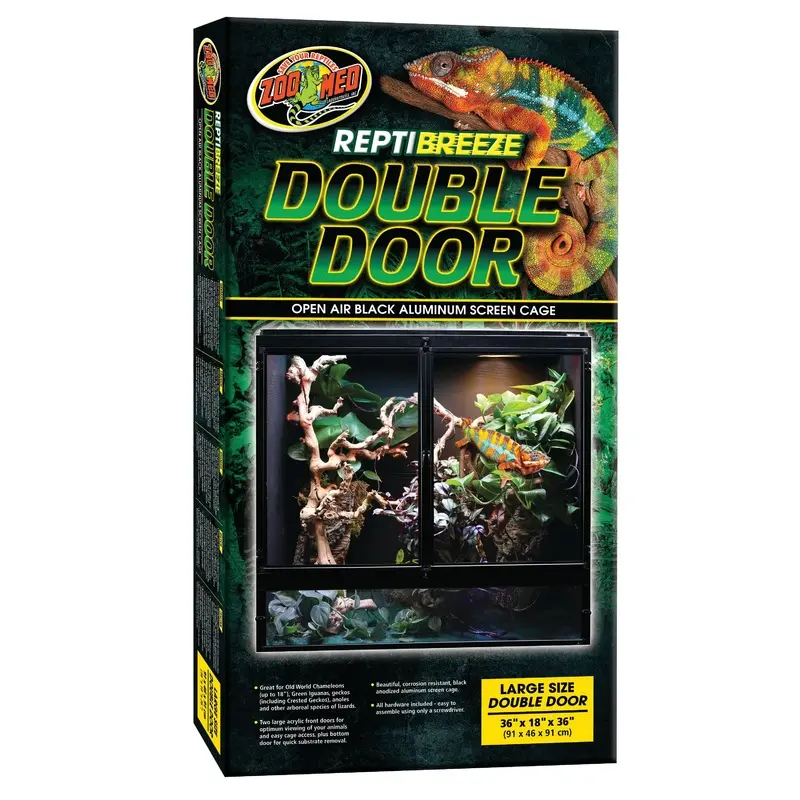 Zoo Med Double Door ReptiBreeze LG 36in X 18in X 18in