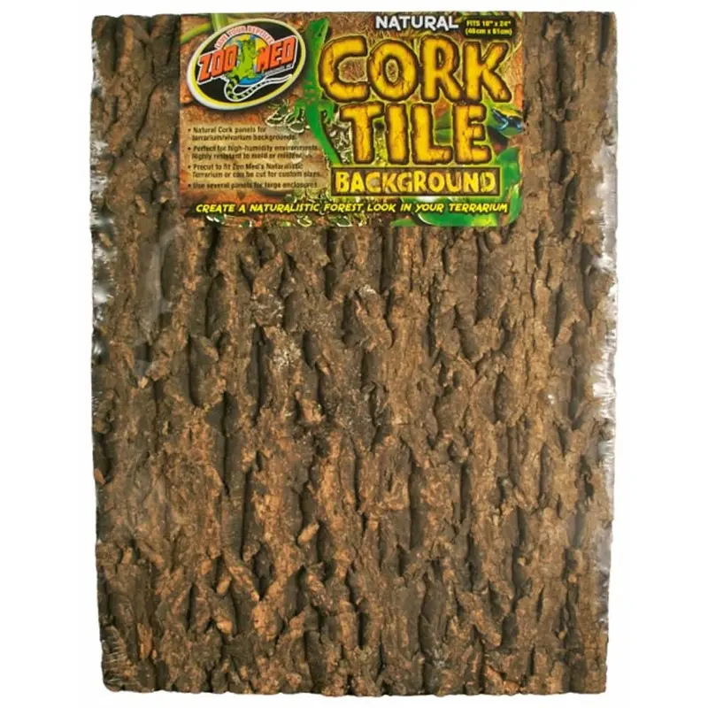 Zoo Med Natural Cork Tile Background Brown 18in X 24in XL