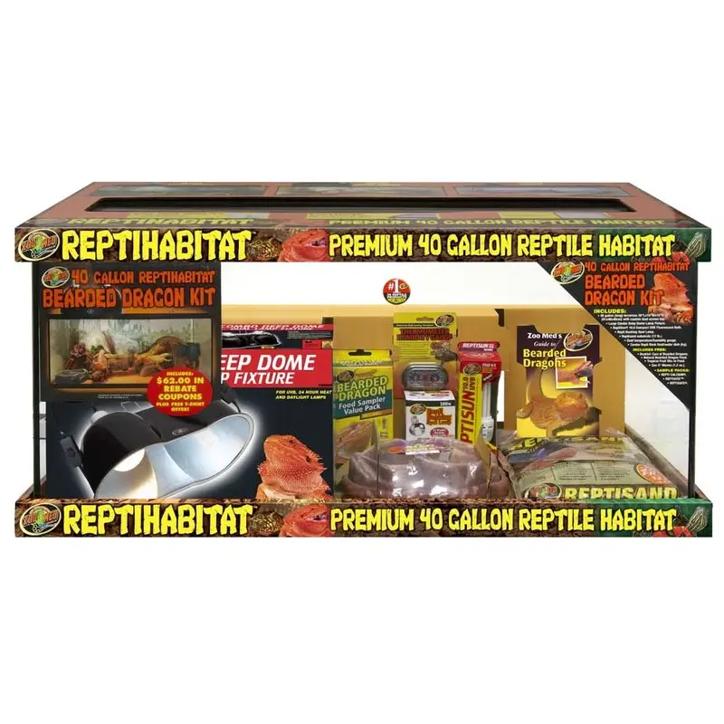 Zoo Med ReptiHabitat Bearded Dragon Kit 40 gal.