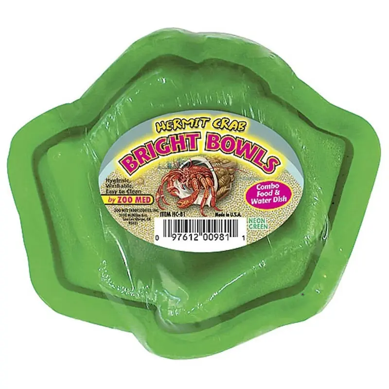 Zoo Med Hermit Crab Bright Bowl Neon Green