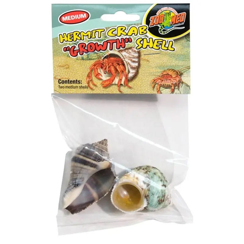 Zoo Med Hermit Crab Growth Shell Assorted MD 2pk