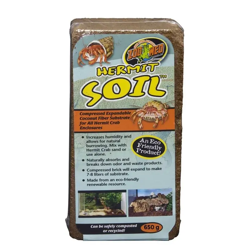 Zoo Med Hermit Soil Coconut Fiber Substrate Natural 650 g