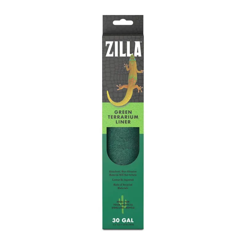 Zilla Reptile Terrarium Liner Green 30/38/45 Gallon