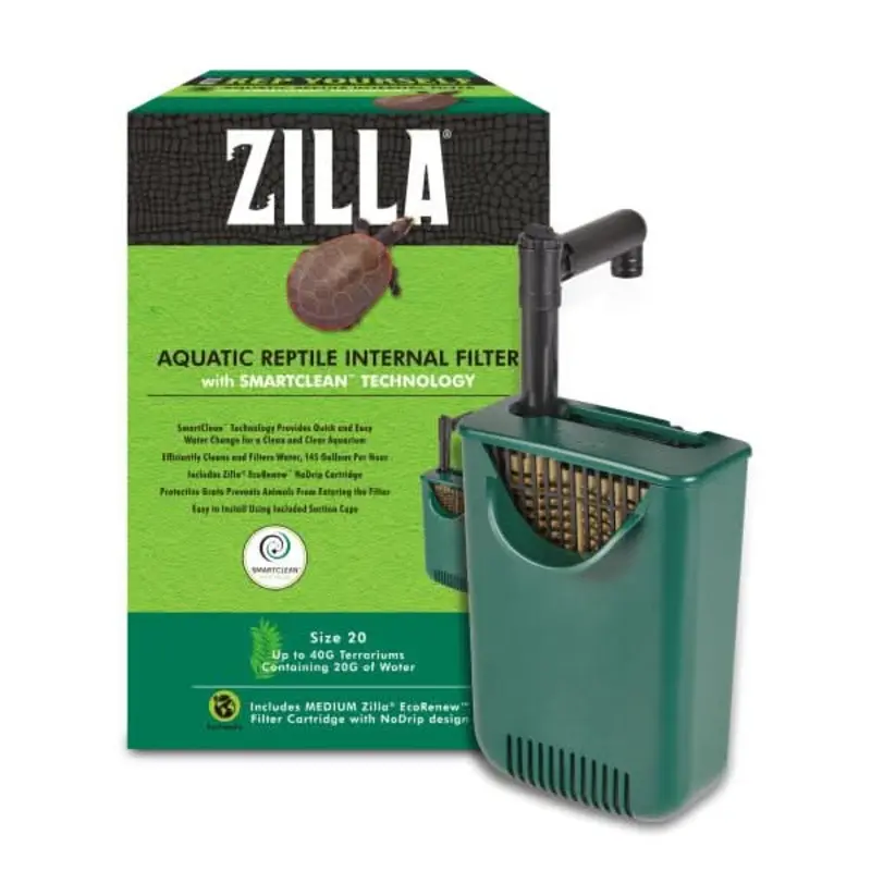 Zilla Aquatic Reptile Internal Filter with SmartClean Technology Medium
