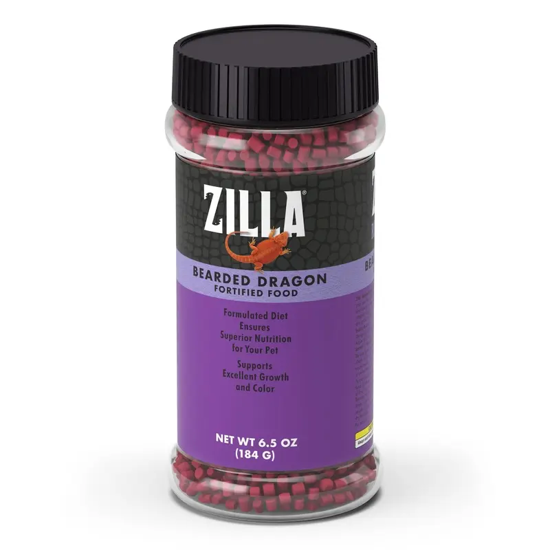 Zilla Bearded Dragon Extruded Food Pellets 6.5 Ounces