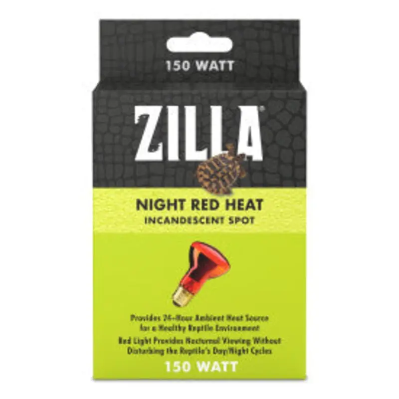 Zilla Incandescent Spot Bulb Night Red 150 watts