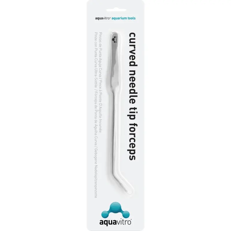 aquavitro Stainless Steel Tip Forceps Curved Needle