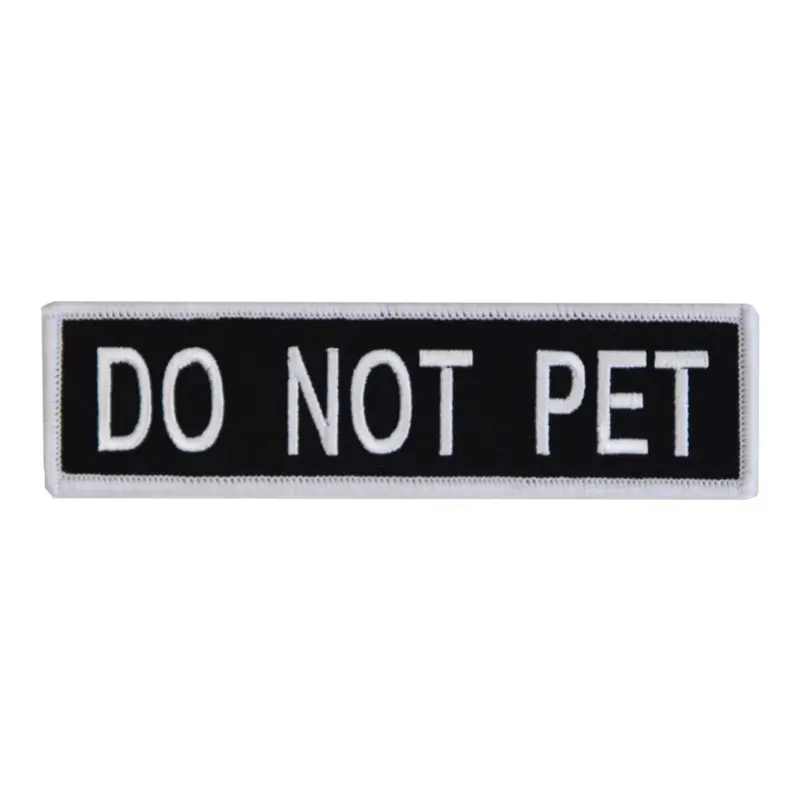 Boss Dog Tactical Harness Patch Do Not Pet LG