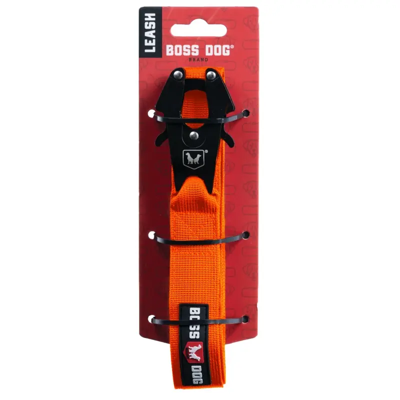 Boss Dog Tactical Dog Leash Hunter Orange 4ft