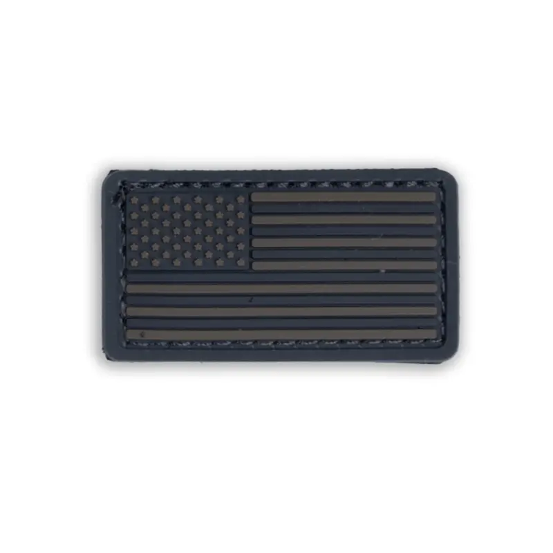 Boss Dog Tactical Collar Patch Black Stealth USA Flag One Size