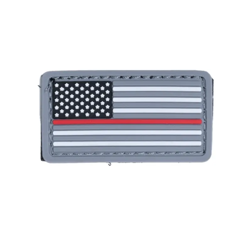 Boss Dog Tactical Collar Patch USA Thin Red Line One Size