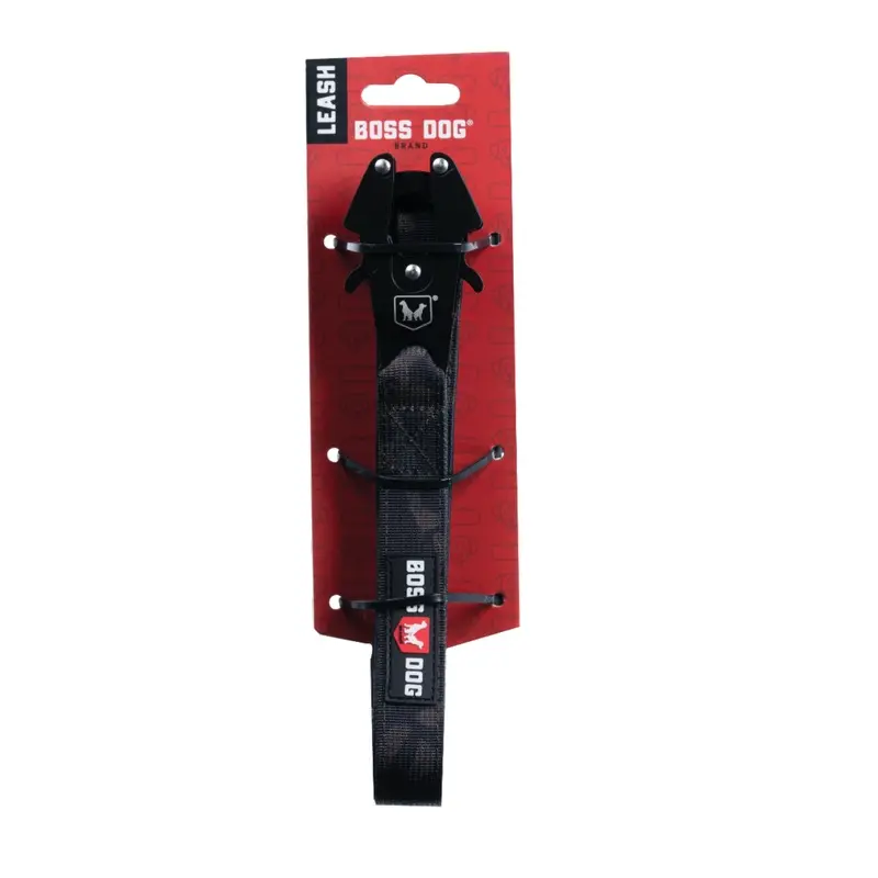 Boss Dog Tactical Dog Leash Black Camo 4ft