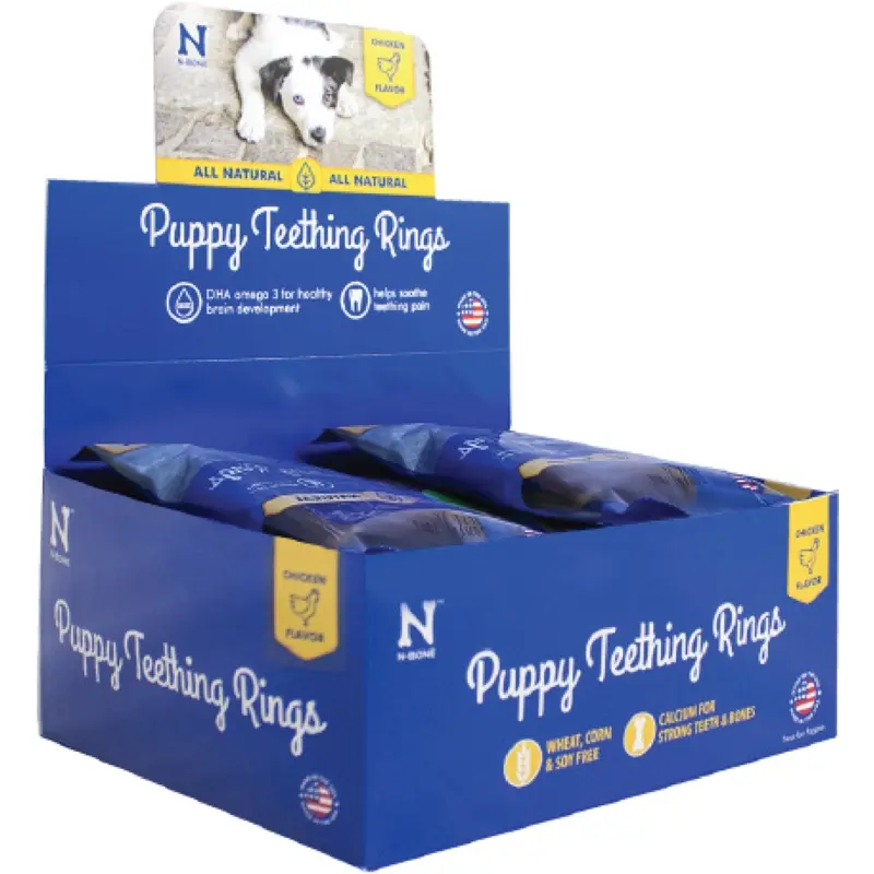 N-Bone Puppy Teething Rings Chicken 1.2 oz Single