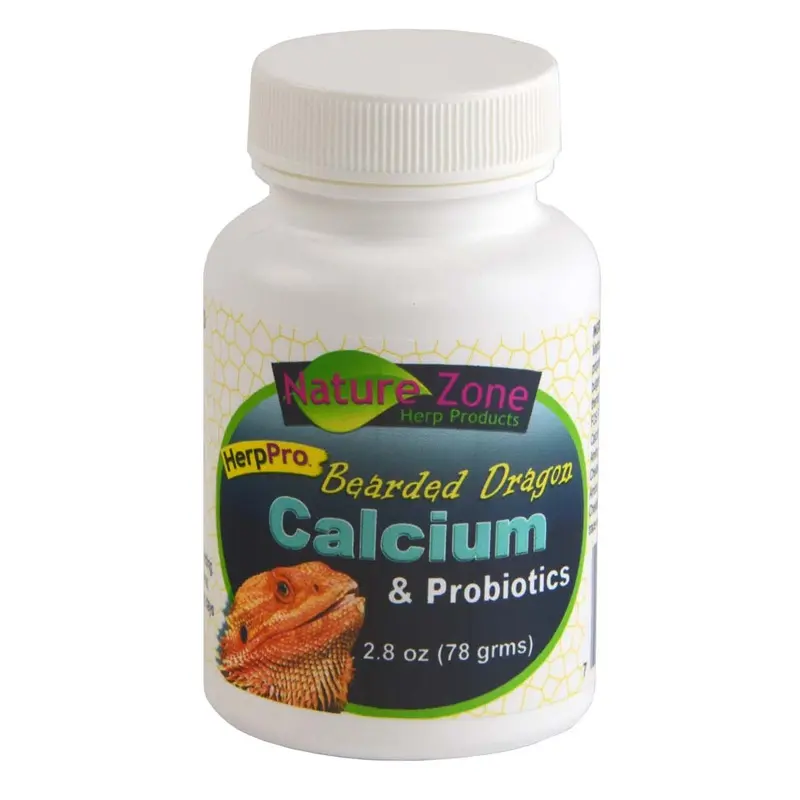 Nature Zone Bearded Dragon Calcium & Probiotics Supplement 2.8 oz