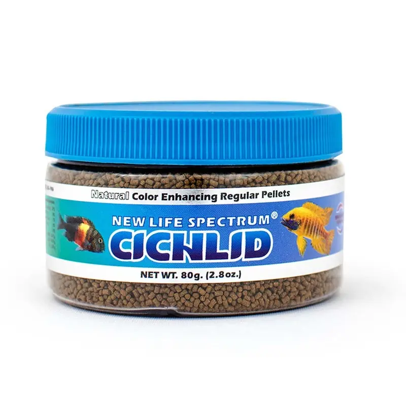New Life Spectrum Cichlid Sinking Pellets Fish Food 2.8 oz Regular
