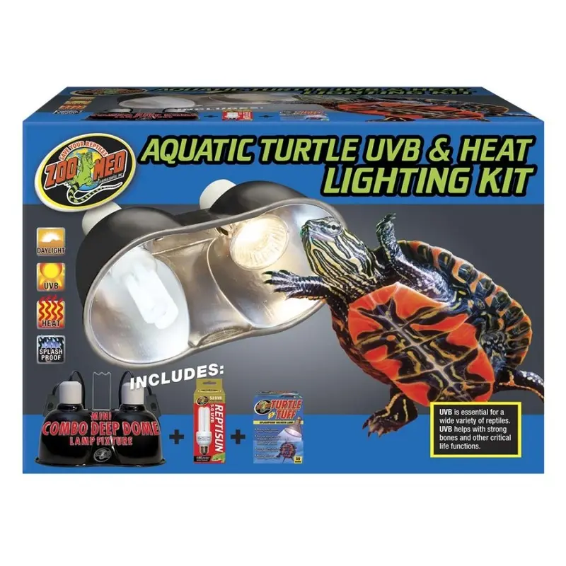 Zoo Med Aquatic Turtle UVB & Heat Lighting Kit 1ea