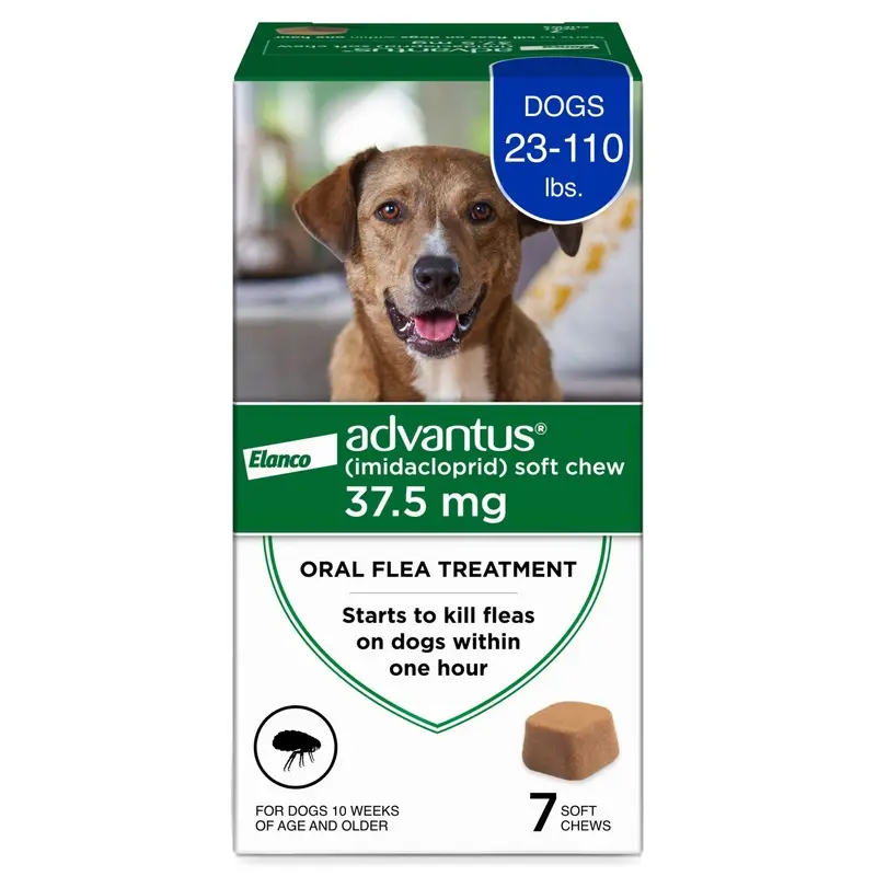 Elanco Advantus Chewable Flea Treatment for Dogs 7ct LG Dogs (23-110 lbs)