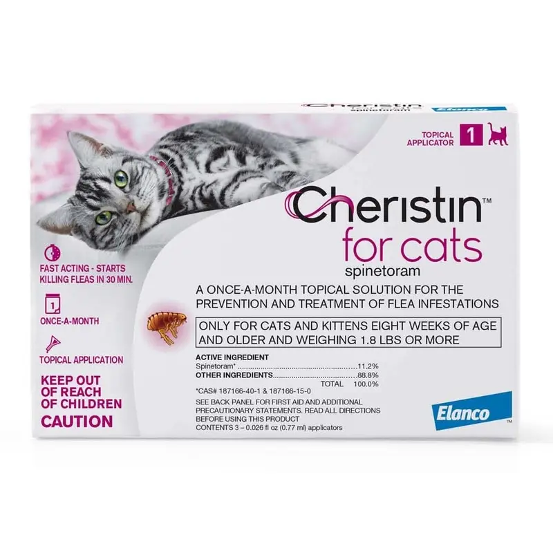 Elanco Cheristin Topical Flea Treatment & Prevention for Cats 1ct